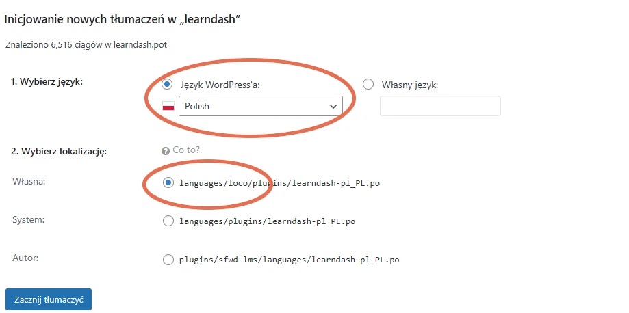 LMS LearnDash tłumaczenie po polsku – jak poprawnie tłumaczyć interfejs dla uczestników szkoleń?
